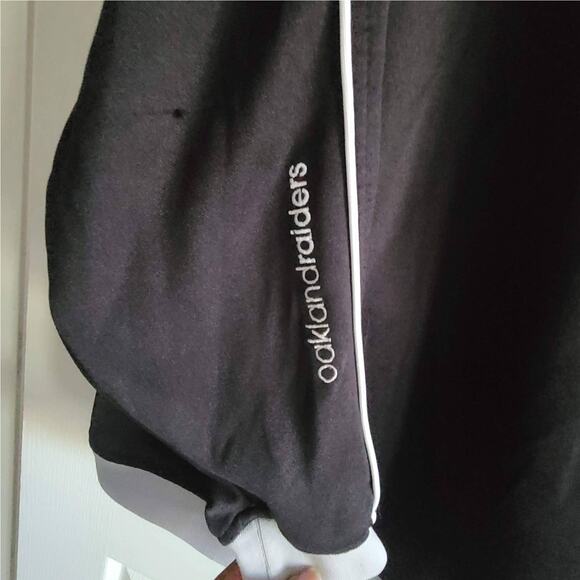 NFL x REEBOK Oakland Raiders Logo Grid Iron‎ Classic Retro 60th Ann Jacket 2XL - Picture 7 of 13